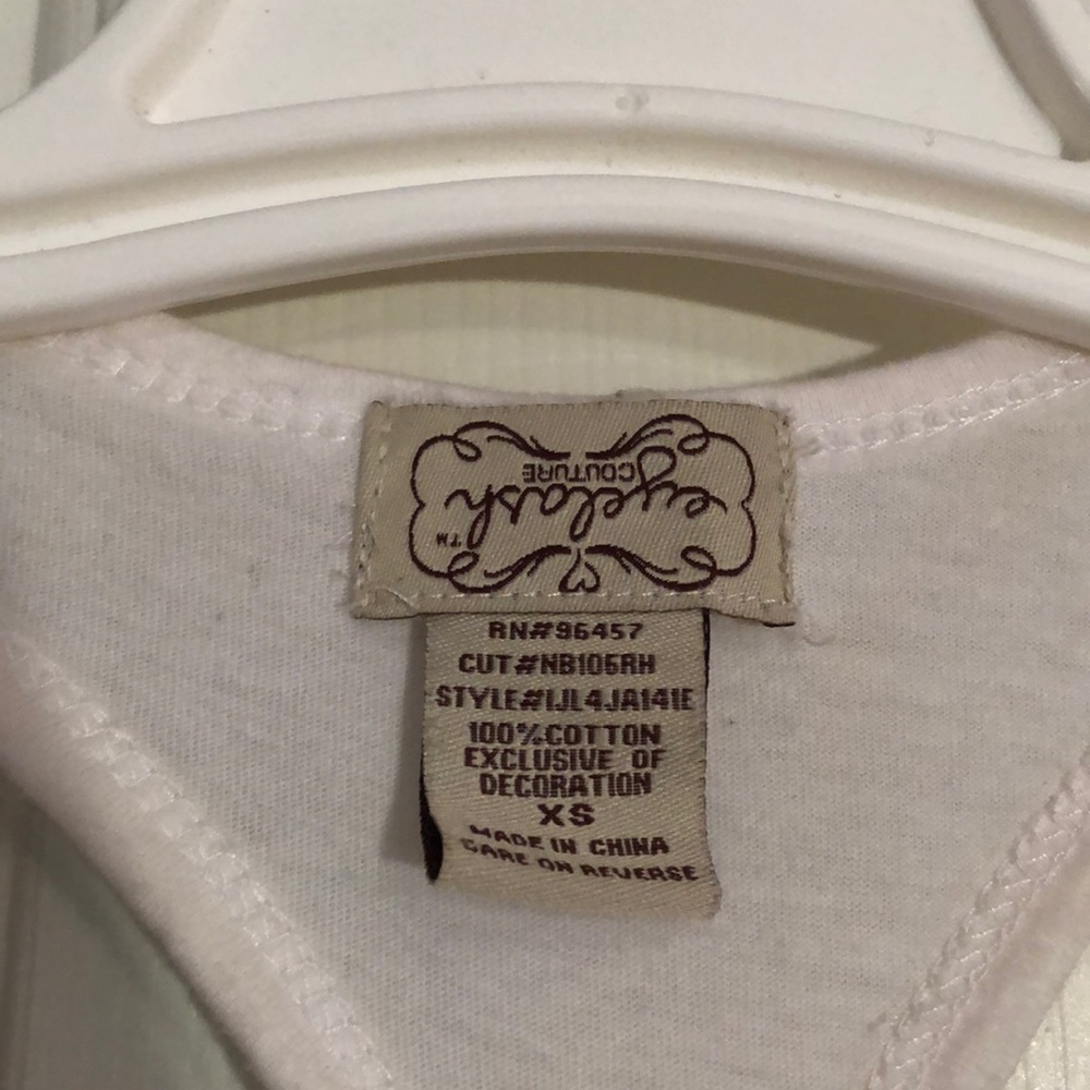 White Racerback Tank Top - Picture 5 of 7
